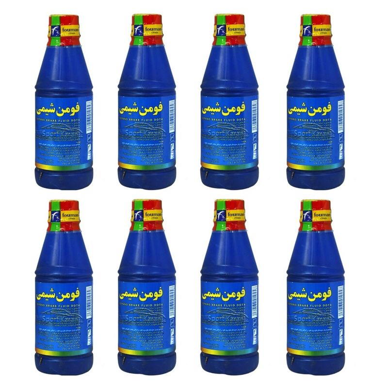 روغن ترمز خودرو فومن شیمی مدل dot 4 حجم 250 میلی‌ لیتر بسته 8 عددی